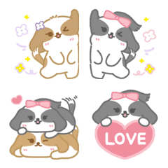 [LINE絵文字] ShihTzu Tian Tian - Loveの画像