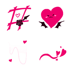 [LINE絵文字] Evil lovely emoji themeの画像