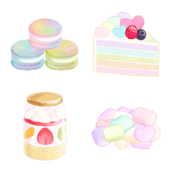 [LINE絵文字] スイーツ色々～Pastel Color～の画像