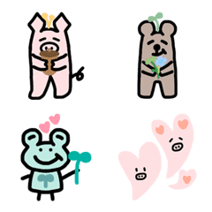 [LINE絵文字] GroundPIG and its FRIENDSの画像