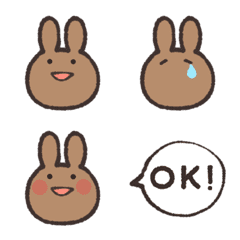 [LINE絵文字] ただのうさぎだよ！絵文字！の画像