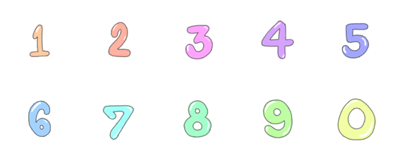 [LINE絵文字]Numbaの画像一覧