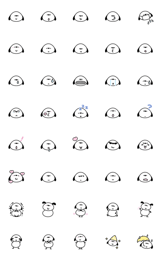[LINE絵文字]へんてこないぬの画像一覧