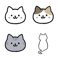 [LINE絵文字] ◎ねこ◎手描き絵文字の画像