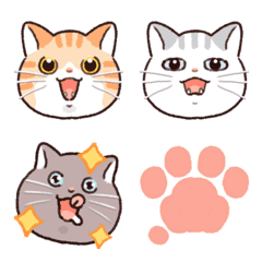 [LINE絵文字] 猫のトミー 絵文字の画像