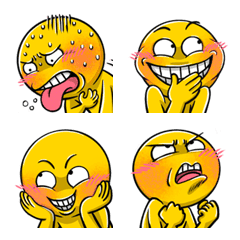 [LINE絵文字] Yellow Egg.6 Emoji so cute.の画像