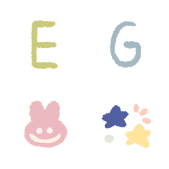 [LINE絵文字] Alphabet and numbers emoji eg no.1の画像