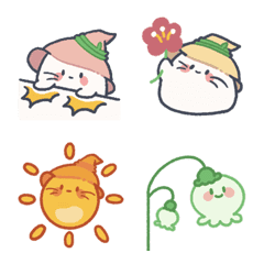 [LINE絵文字] magic hat cat emoji 2023 LET'S DRAWの画像