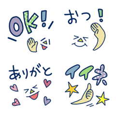 [LINE絵文字] 毎日楽しい絵文字の画像