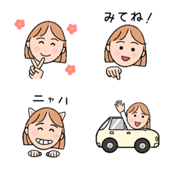 [LINE絵文字] 大人女子・ほんわか絵文字の画像