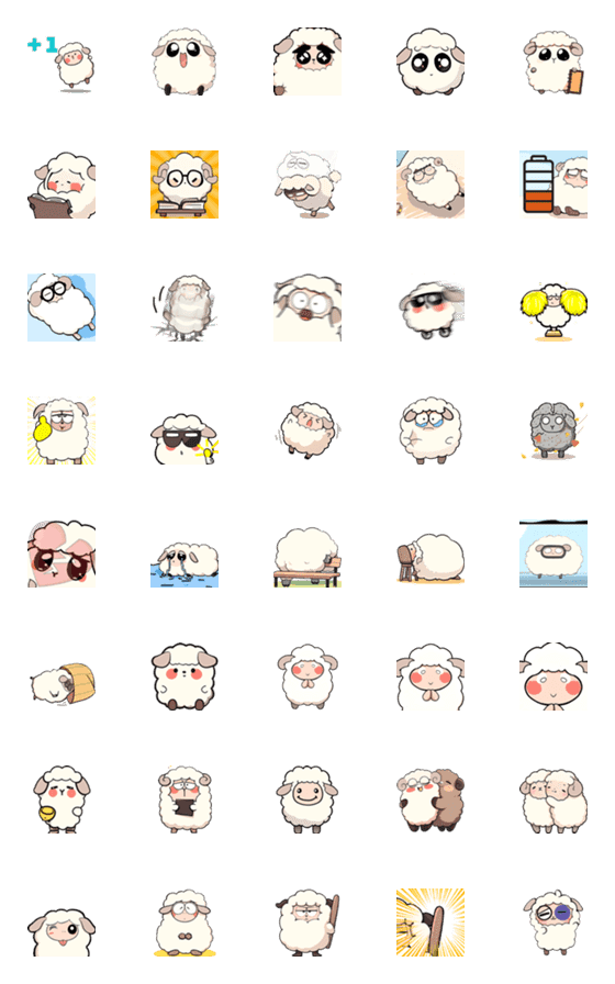 [LINE絵文字]Sheep_2(2023 LET'S DRAW)の画像一覧