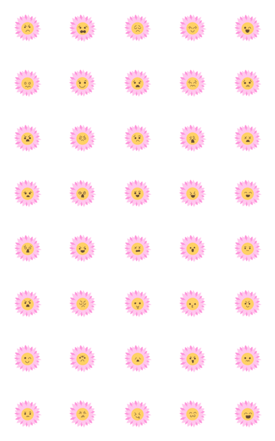 [LINE絵文字]Emotional flowers2の画像一覧