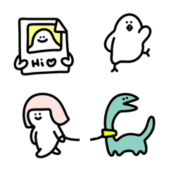 [LINE絵文字] new QQ酱 鳥 ひよこ ♥ 動く 絵文字の画像