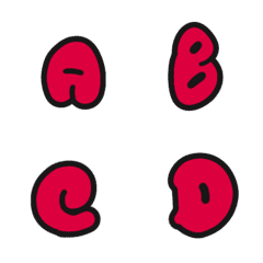 [LINE絵文字] A-z A B Cの画像