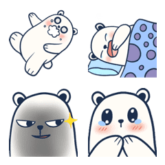 [LINE絵文字] The cutest polar bearの画像