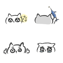 [LINE絵文字] white meow meowの画像