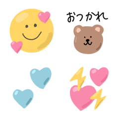 [LINE絵文字] 毎日使えるかわいい絵文字たち 10の画像