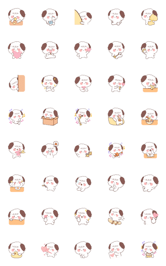 [LINE絵文字]Oppa Puppies (Emoji)の画像一覧