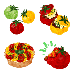 [LINE絵文字] Various Tomatoes Emojiの画像