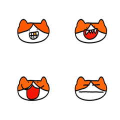 [LINE絵文字] Big mouth cat.の画像