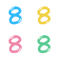 [LINE絵文字] Number of meの画像