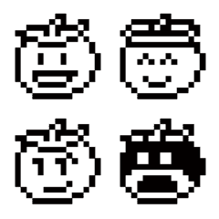 [LINE絵文字] Tomato Pixel Emoji 2023 LET'S DRAWの画像