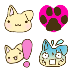 [LINE絵文字] ポメックス Mix犬みかんの絵文字【修正版】の画像