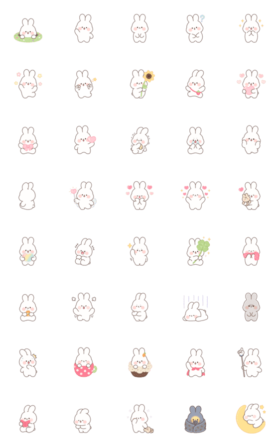 [LINE絵文字]Bena the Bunnyの画像一覧