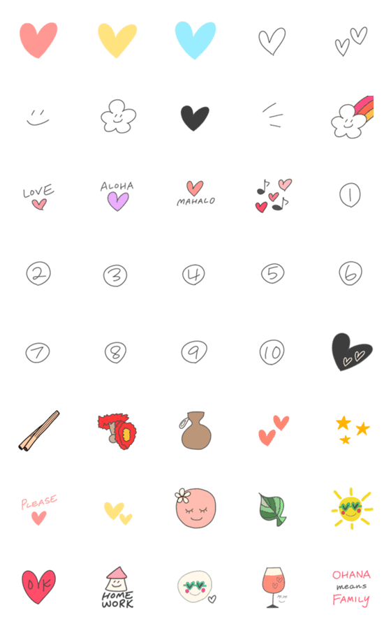 [LINE絵文字]40 Useful emojis 3の画像一覧