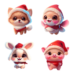 [LINE絵文字] Very cute Christmas3の画像