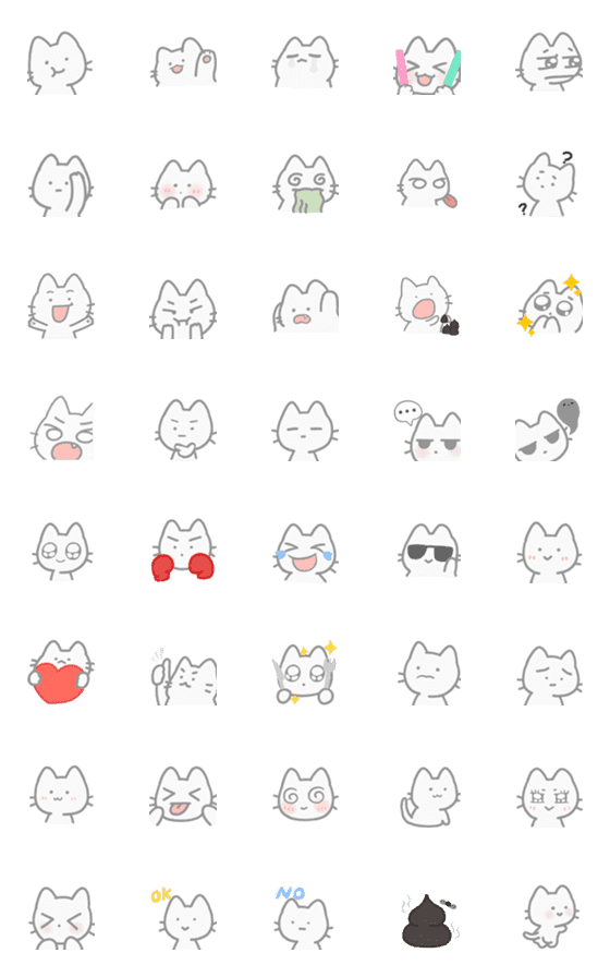 [LINE絵文字]little pupu cat O.oの画像一覧