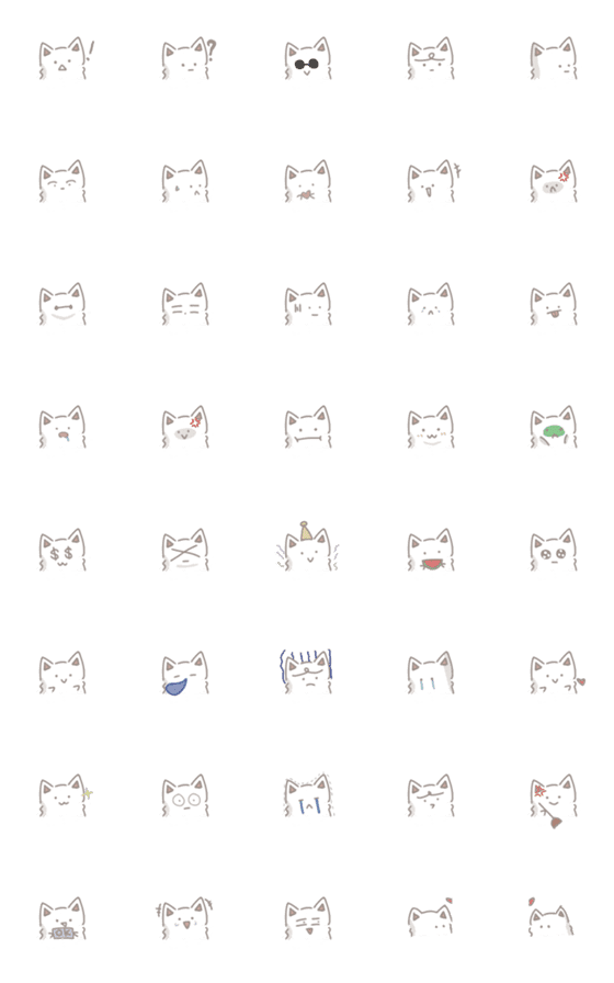 [LINE絵文字]Silly catttttの画像一覧