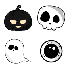 [LINE絵文字] Halloween emoji (happy dark )の画像