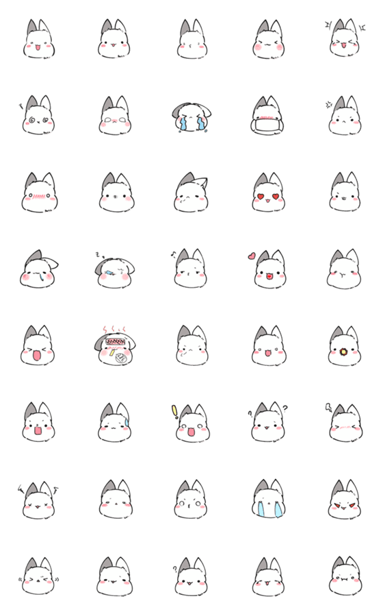 [LINE絵文字]Bear rabbit -2023 LET'S DRAWの画像一覧