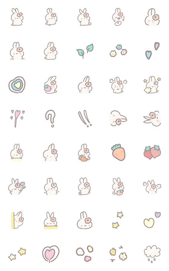 [LINE絵文字]Rabbit *-*の画像一覧