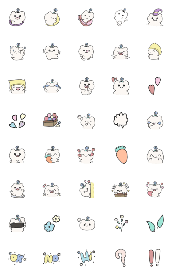 [LINE絵文字]Emoji*-* Bear cuteの画像一覧