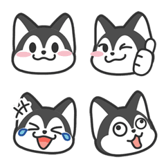 [LINE絵文字] Little Husky Emojiの画像