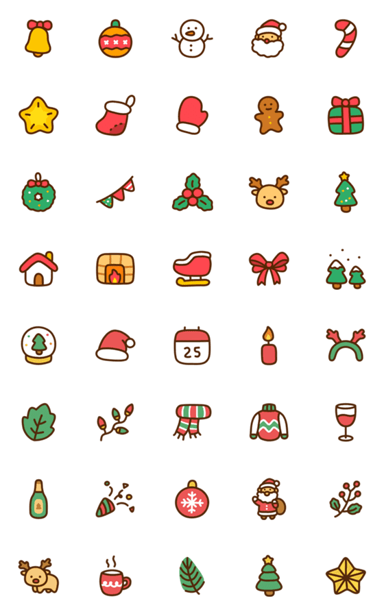 [LINE絵文字]Little Christmasの画像一覧