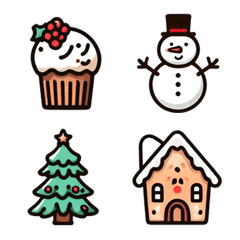 [LINE絵文字] happy merry christmas santa snowman_01の画像