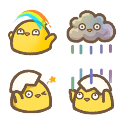 [LINE絵文字] Chicken Poko emoji stickerの画像