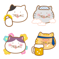 [LINE絵文字] でぶねこ絵文字の画像