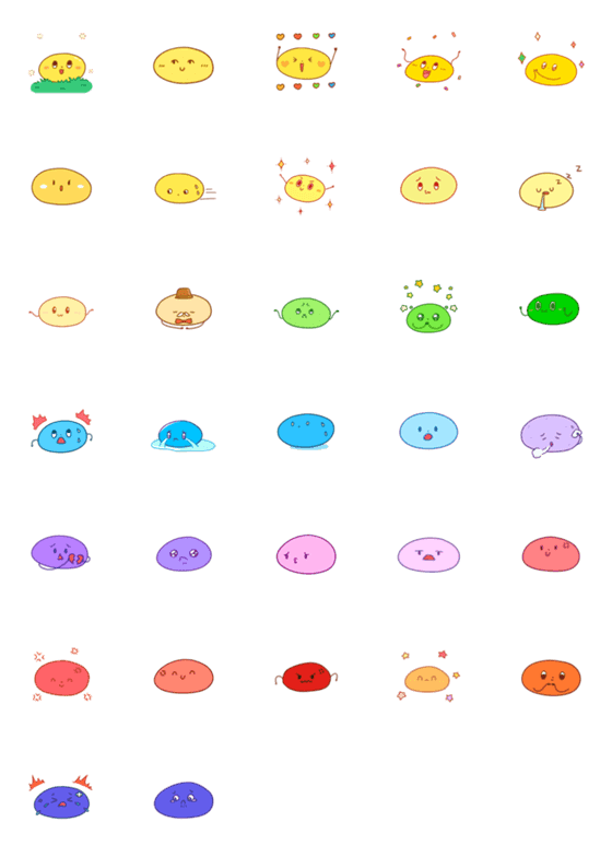 [LINE絵文字]a colorful stoneの画像一覧