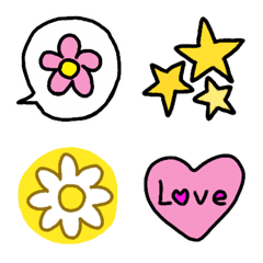 [LINE絵文字] Colorful daily talk Emoji 1の画像