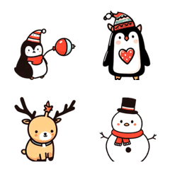 [LINE絵文字] happy merry christmas santa snowman_08の画像