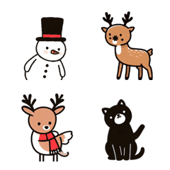 [LINE絵文字] happy merry christmas santa snowman_09の画像