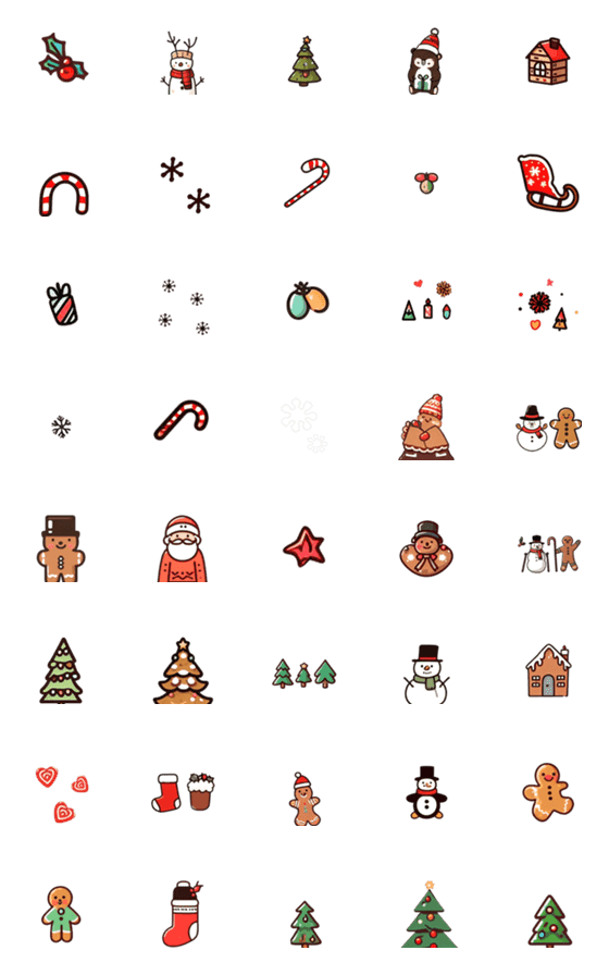 [LINE絵文字]happy merry christmas santa snowman_12の画像一覧