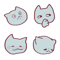 [LINE絵文字] Cloud cat stickersの画像