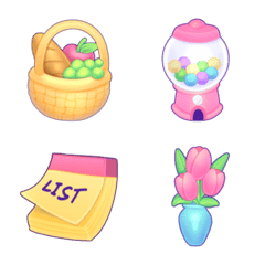 [LINE絵文字] Special pastel emojiの画像