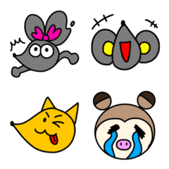 [LINE絵文字] チュウコとチュウミとその仲間たちスタンプの画像