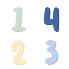 [LINE絵文字] Numbers minimalの画像